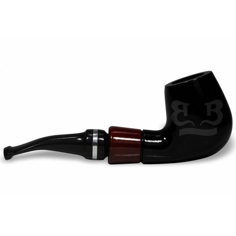 Cachimbo Anel Prateado Curvo (Filtro Permanente) Piteira Chifre